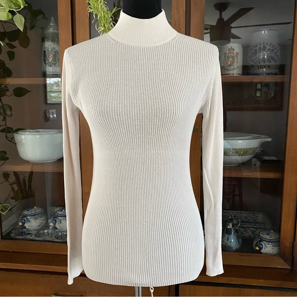 Pendleton Sweaters - Pendleton Cream Mock Turtleneck